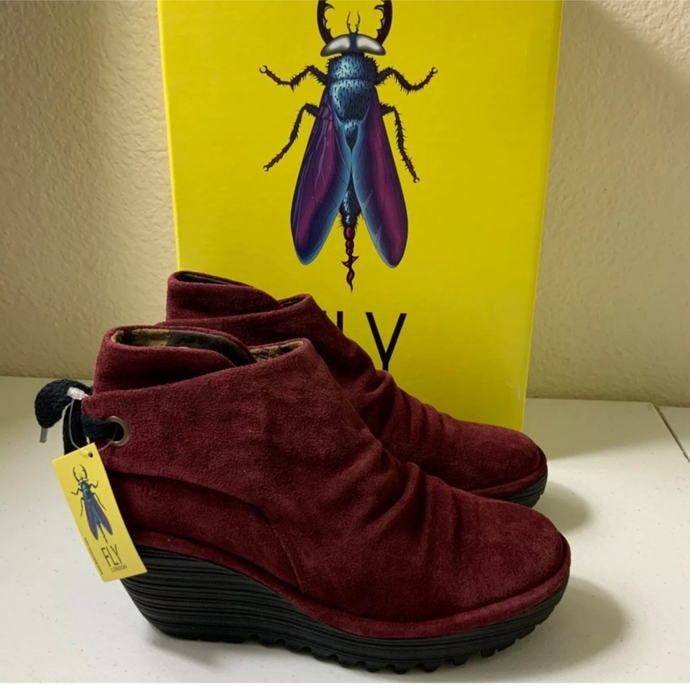 New Fly London Suede Ankle Boots size EU 36 US 5.5
